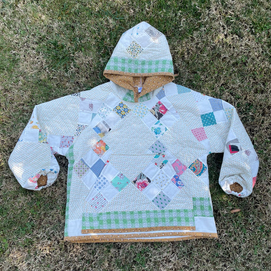 9 Square variation Quilt hoodie